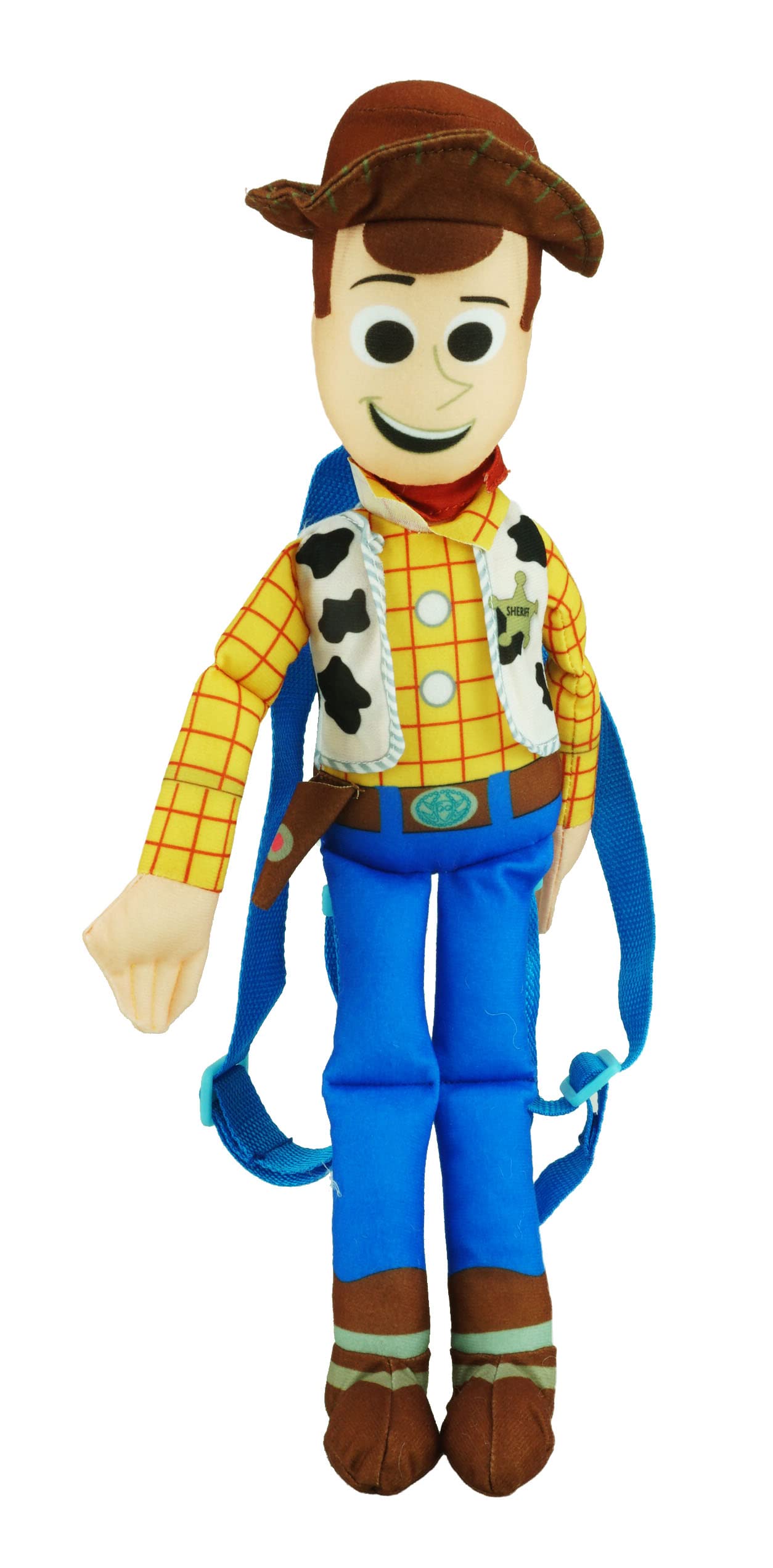 Disney Pixar Woody 16 Inch Plush Backpack - Official Toy Story Character Backpack for Kids, School, Travel & Cosplay