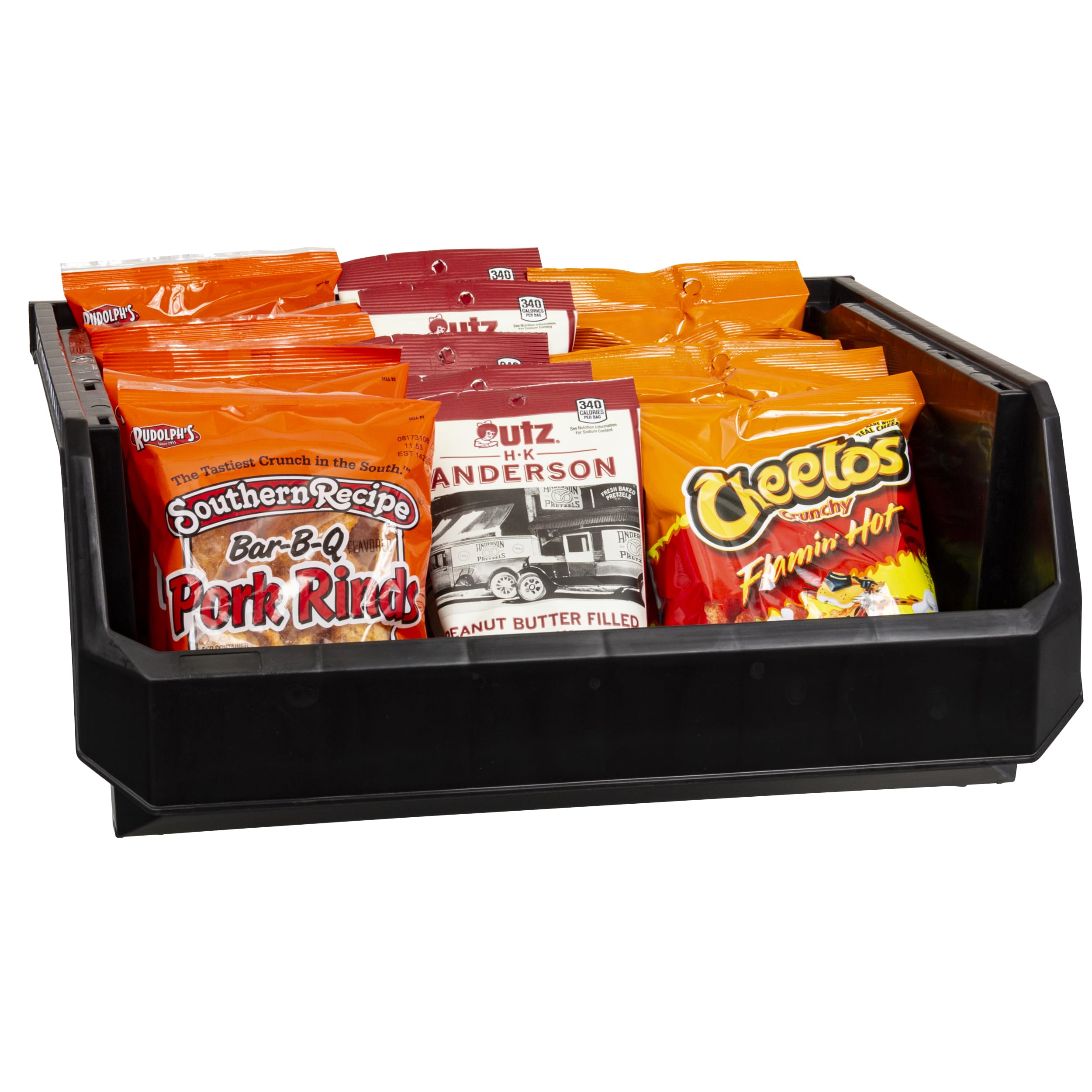 Stackable Plastic Storage Bins - 4-Pack Extra Large (14.8