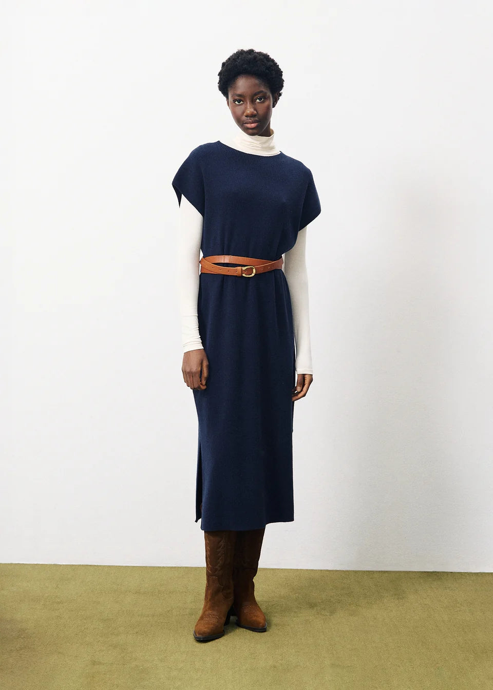 Norane Sleeveless Dress for Women - Navy Blue Summer Casual Dress - Perfect for Beach, Vacation and Outdoor Activities
