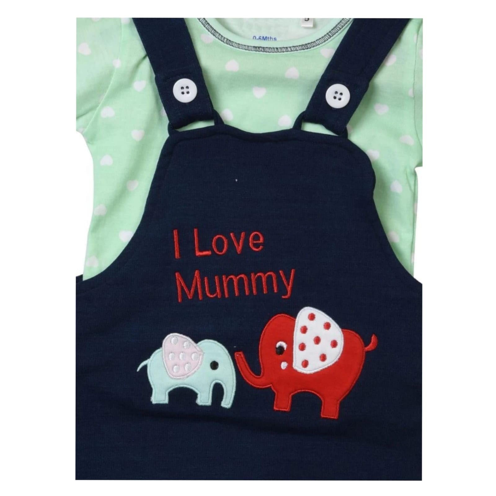 PSFLY Kids' Cotton Blend Printed Dungaree Overalls for Baby Boys & Girls - Soft Playwear for Daycare, Playdates & Family Outings
