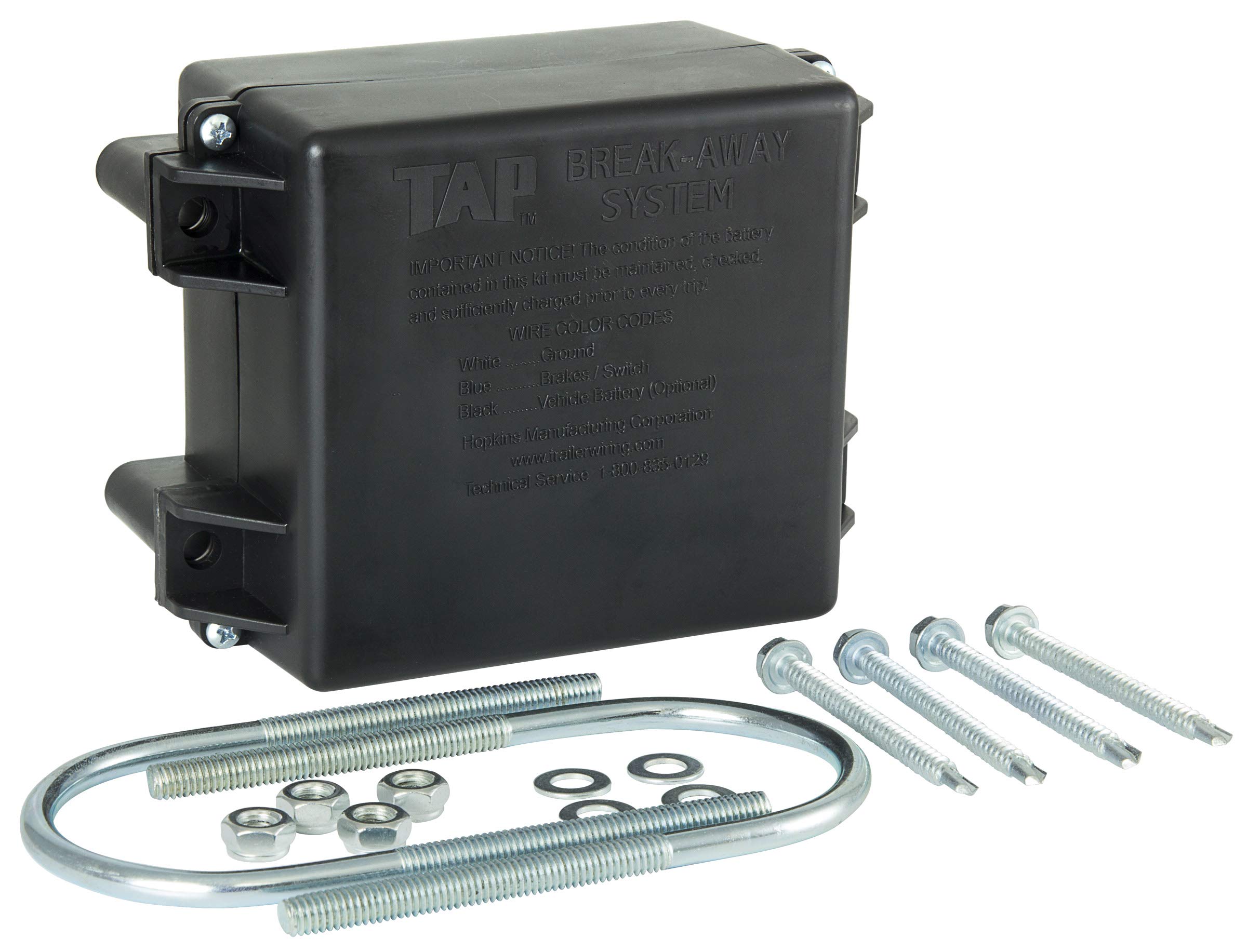 Hopkins 20006 Break Away Box and Hardware Kit - Heavy Duty Towing Accessories for Trailers, Trucks & RVs - Perfect for Secure Towing & Emergency Disconnects