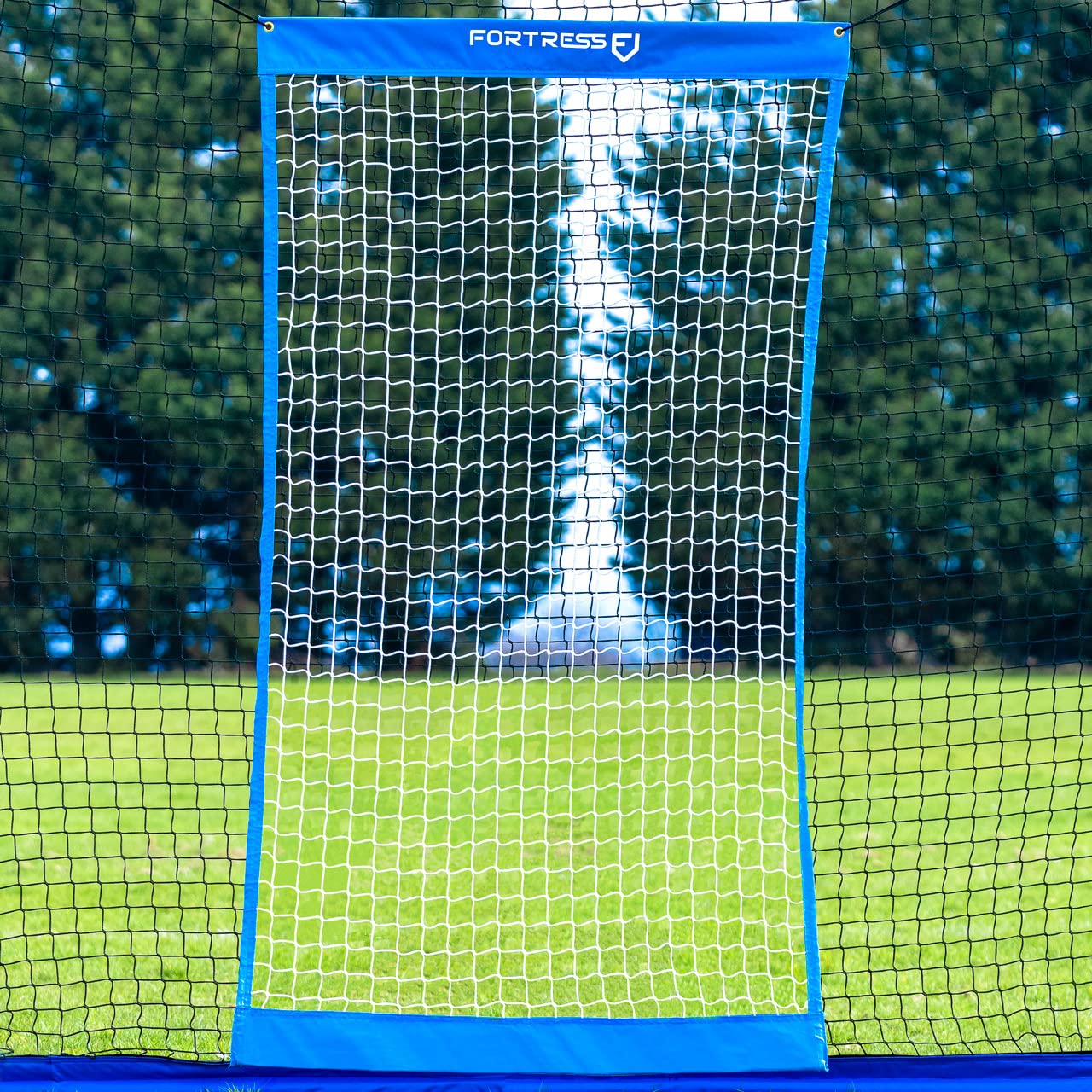 FORTRESS Baseball Pop-Up Backstop Net - Portable Pitching & Batting Practice Net for Baseball & Cricket Training | Durable Sports Equipment for Backyard, Field & Indoor Use
