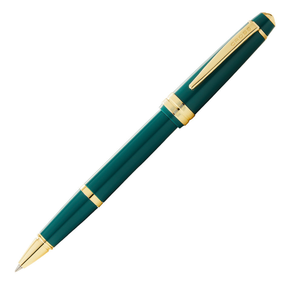 Cross Bailey Light Rollerball Pen - Green with Gold Trim - Premium Writing Instrument for Office, School & Gift Giving