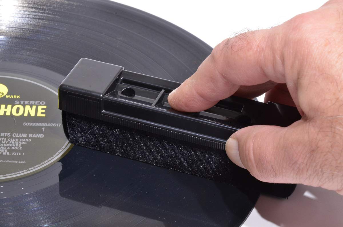 Lasermedia Vinyl Record Cleaning Kit - Wet & Dry System with Stylus Brush & 4oz VNC-4 Cleaning Fluid | Reduces Noise, Prevents Wear & Extends Record Life | Perfect for Vinyl Collectors & Audiophiles (Home Use, Record Stores, DJ Setup)