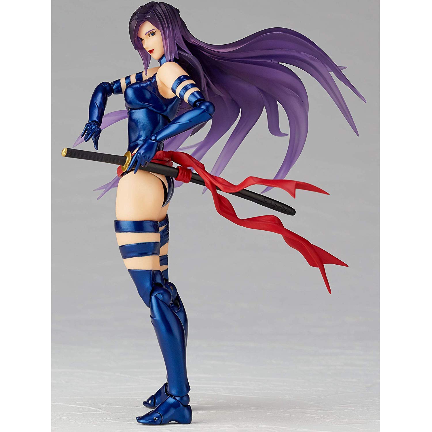 Amazing Yamaguchi Revoltech No. 010 Psylocke Action Figure - Highly Articulated Collectible for Marvel X-Men Fans | Perfect for Display, Photography & Cosplay Inspiration