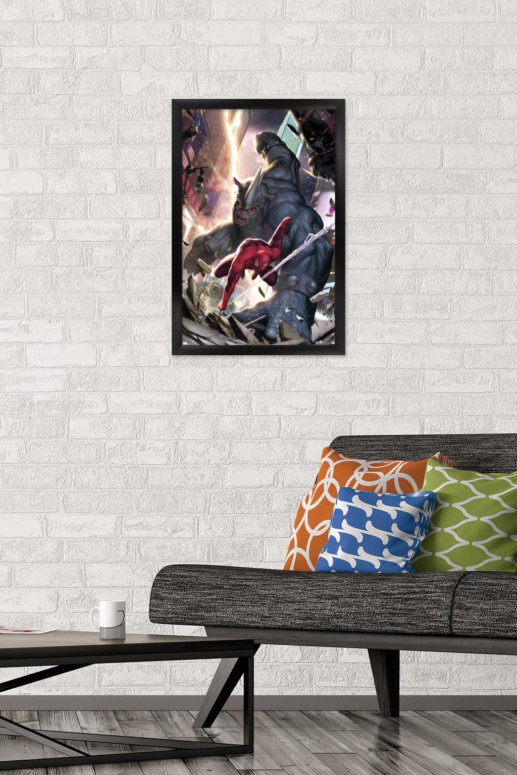 Marvel Comics Spider-Man vs Rhino & X-23 Wall Poster - 22.4