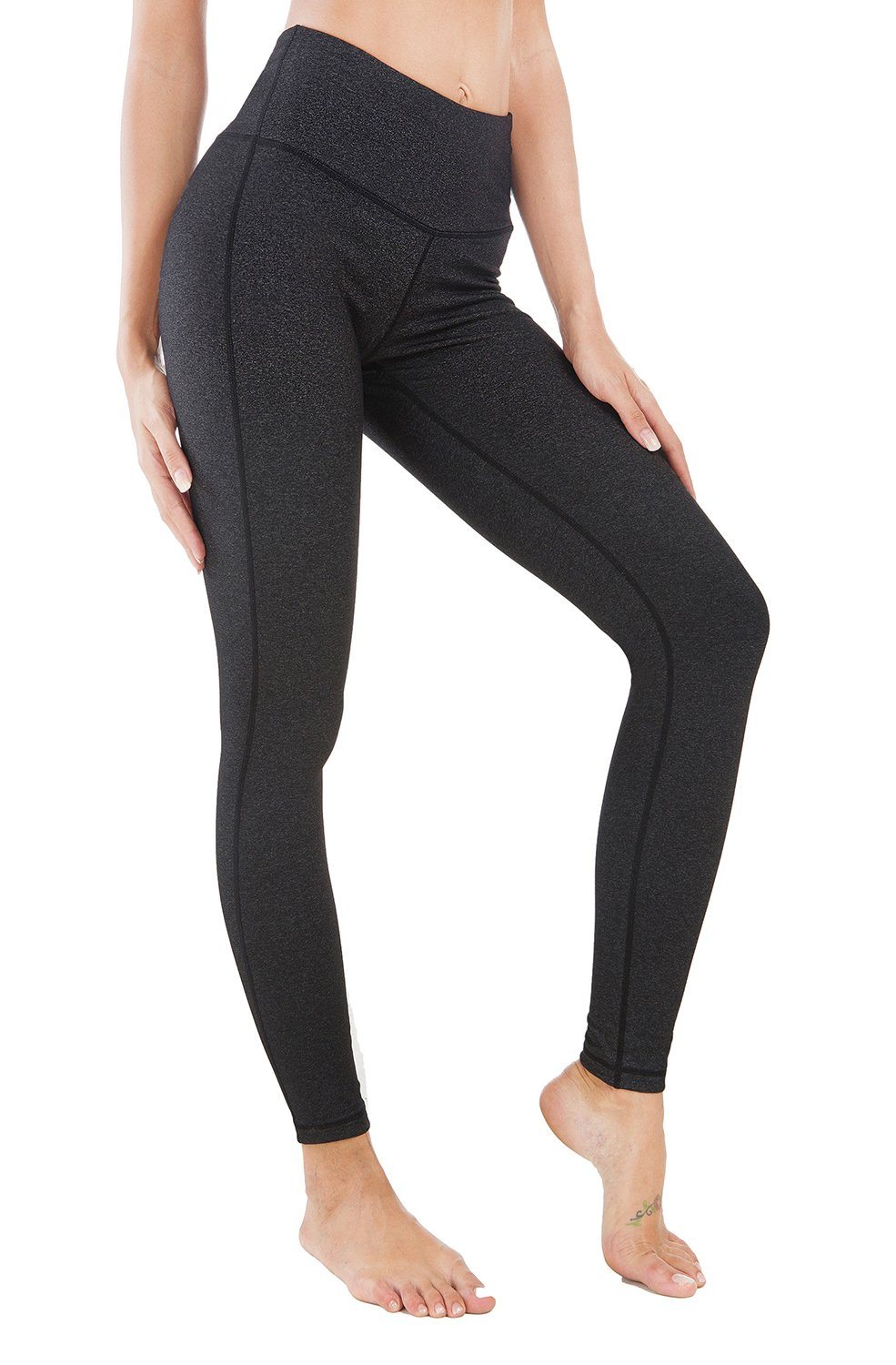 High Waist Running Leggings for Women - Moisture Wicking Yoga Pants with Pockets - Perfect for Gym, Workout & Activewear