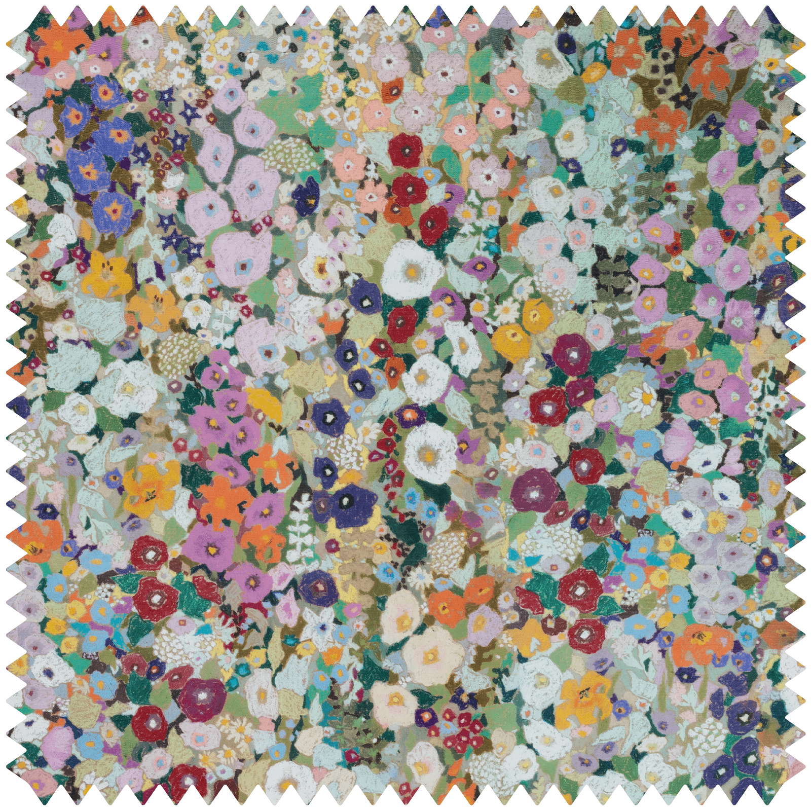 Hollyhocks Recycled Performance Fabric - Eco-Friendly Spring Collection for Activewear & Sustainable Fashion | Perfect for Yoga, Running & Outdoor Activities