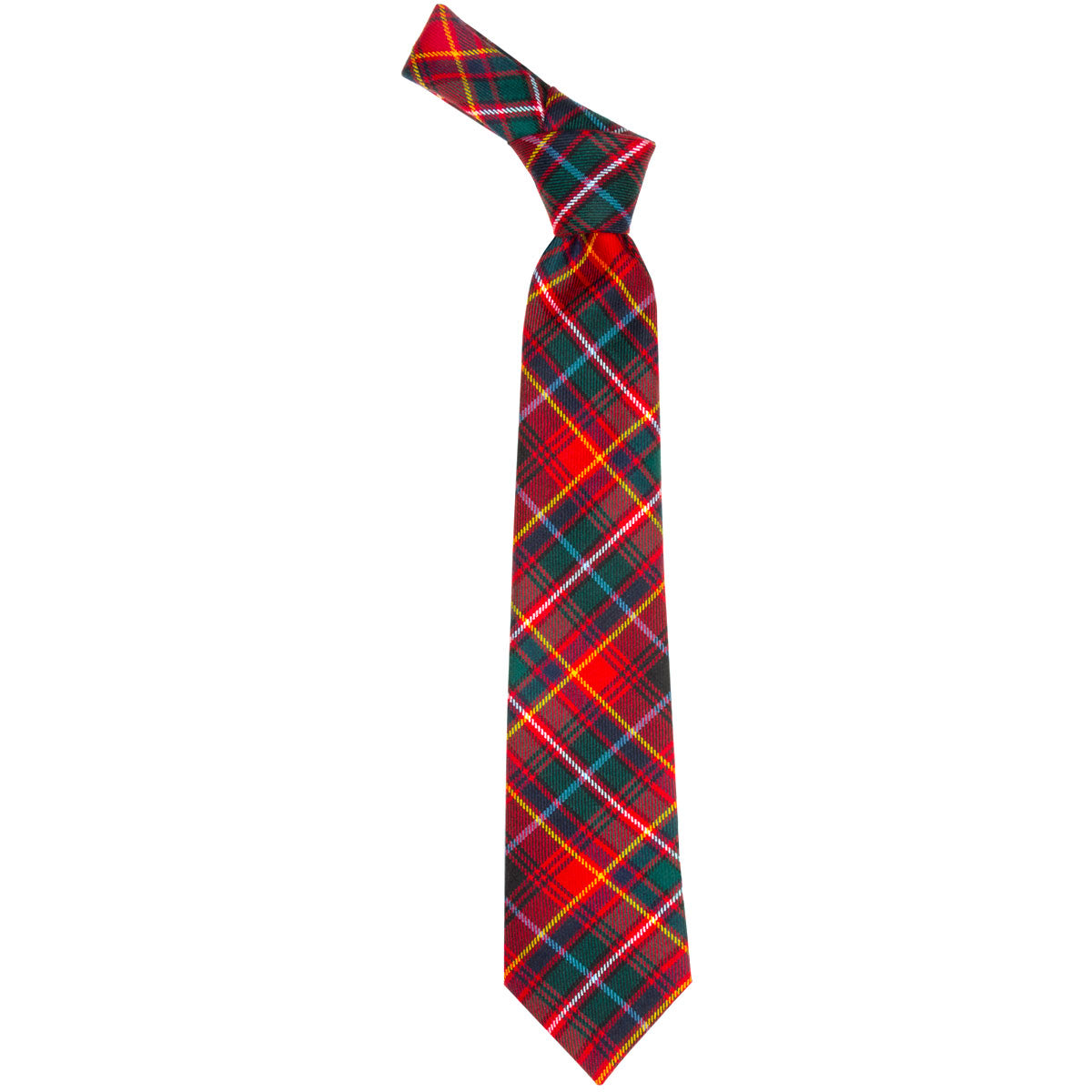 Stylish Innes Red Modern Tartan Tie for Men - Perfect for Weddings, Office & Formal Events