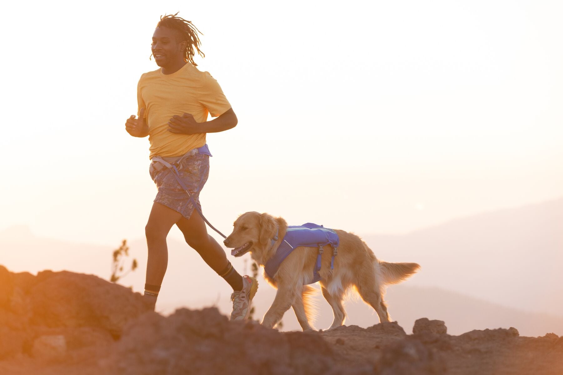 Ruffwear Dog Running Vest - Trail Runner Reflective Dog Vest for Hiking & Outdoor Adventures, Blue Pool - Perfect for Active Dogs & Pet Owners