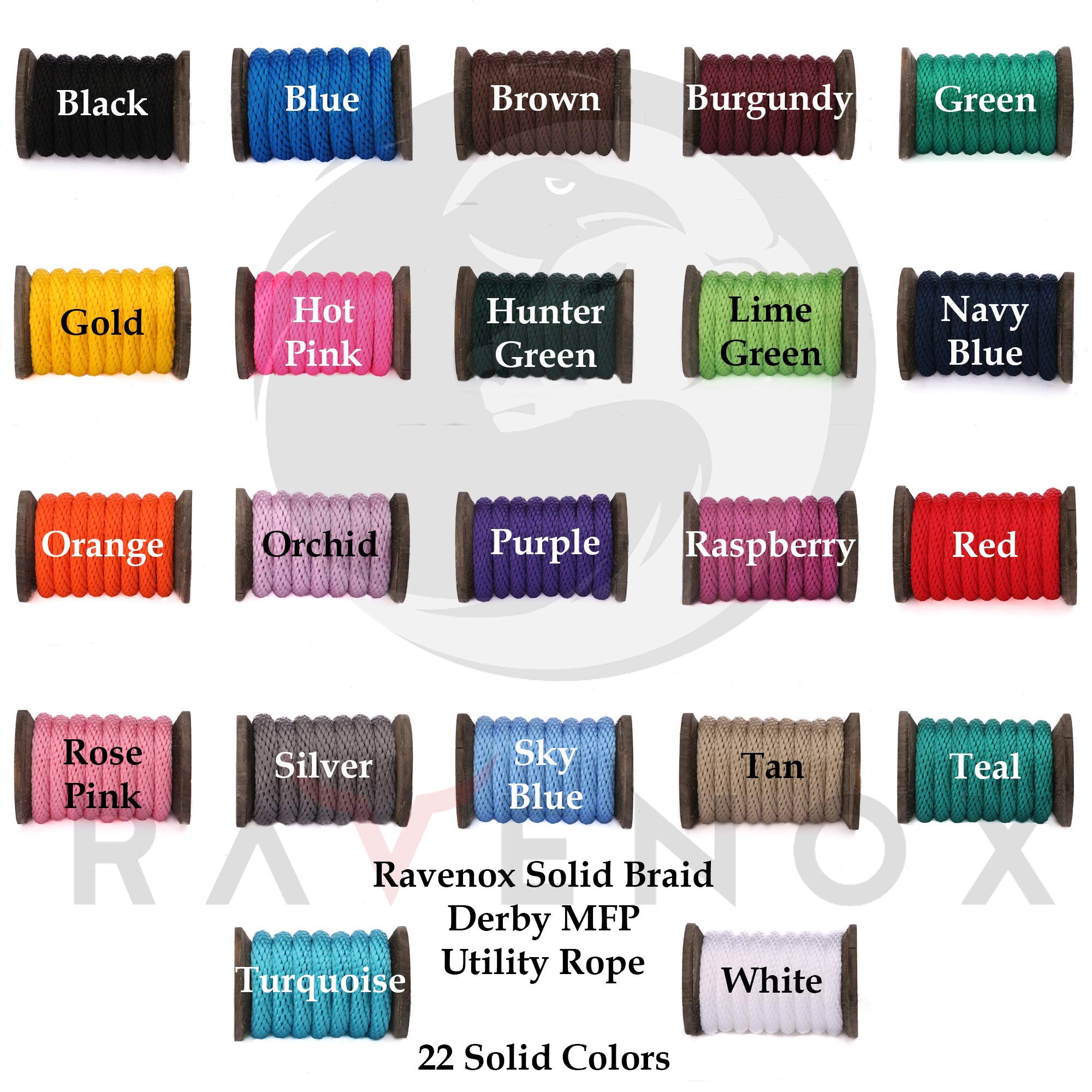 Premium Fms Ravenox Solid Braid Utility Rope - 3/8