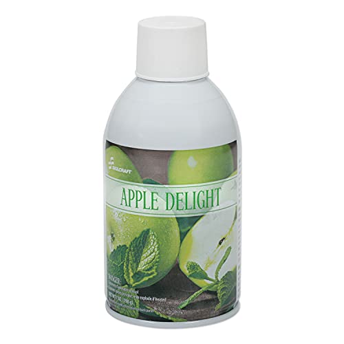 SKILCRAFT Zep Meter Mist Refills - Green Apple Scent, 10 oz Aerosol Spray (Pack of 12) | Air Freshener for Offices, Schools, and Public Restrooms | Eliminates Odors & Leaves Fresh Fragrance