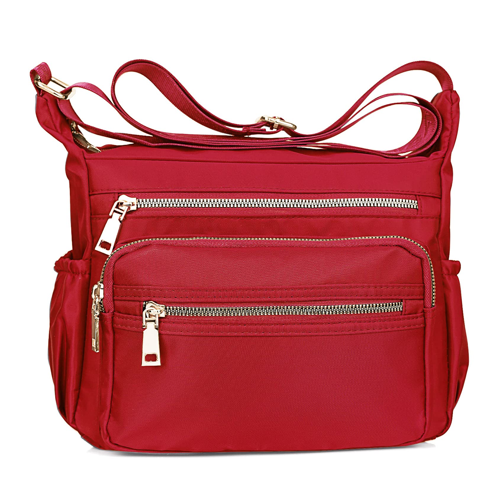 NOTAG Women's Lightweight Nylon Crossbody Bag - Waterproof Small Shoulder Purse with Multiple Pockets for Travel, Shopping & Daily Use