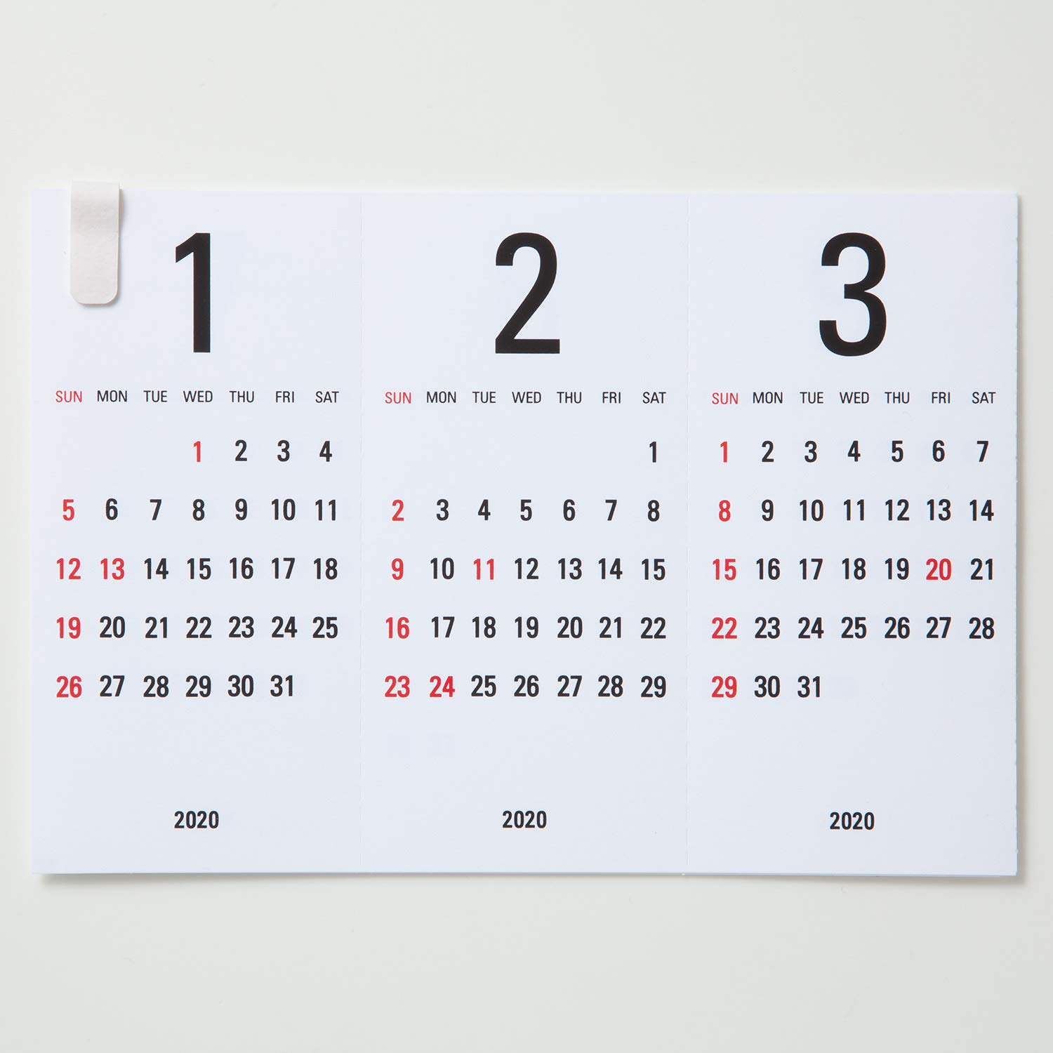 2024 Japanese Replug Desk Calendar - Minimalist White Design (A20-303) | Perfect for Office, Home & School Organization