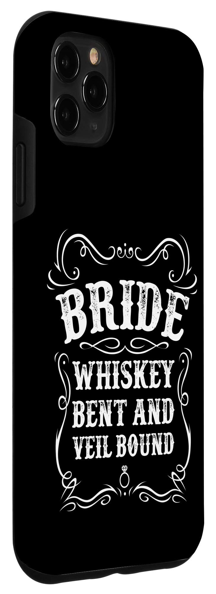 iPhone 11 Pro Max Case - Whiskey Brown Leather Wedding Phone Cover for Bride, Bachelorette Party & Special Occasions | Durable Protection with Premium Design