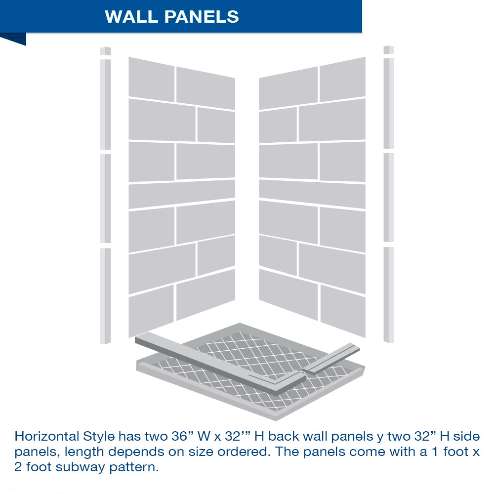 Corner Brown Sugar Sistine Stone & Jewel Stone Accent - DIY Shower Remodel Kit for Bathroom Renovation | Waterproof Decorative Tile for Shower Walls, Floors, and Backsplashes