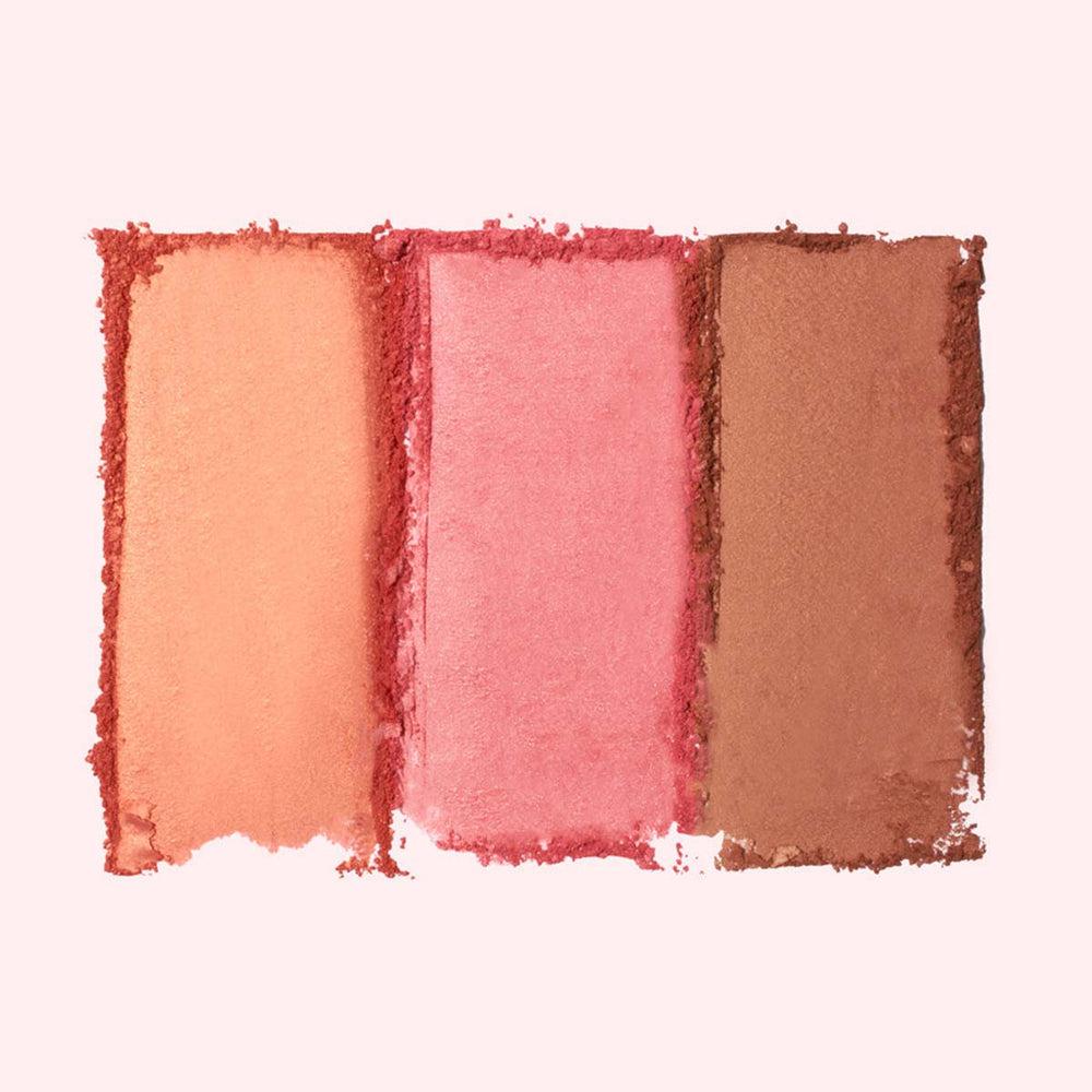 Jason Wu Beauty Blush Trio - 3-in-1 Cheek Palette with Mirror, Long-Lasting & Blendable Powder Blush for Contouring & Highlighting | Perfect for Everyday Makeup & Special Occasions
