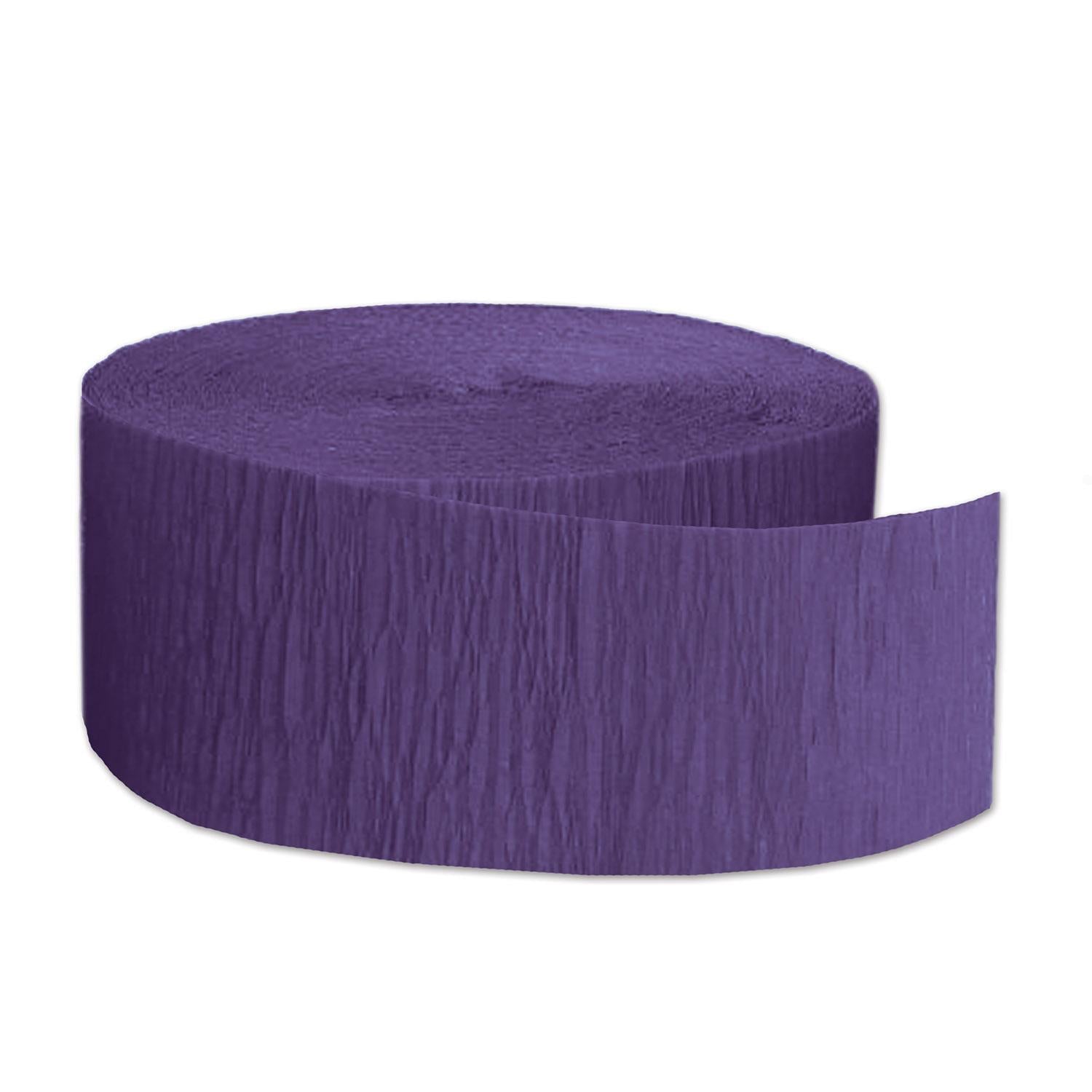 12 Pack Beistle FR Festive Party Crepe Streamers - Purple Decoration for Birthday, Wedding & Holiday Celebrations - Perfect for Home, Office & Event Decor