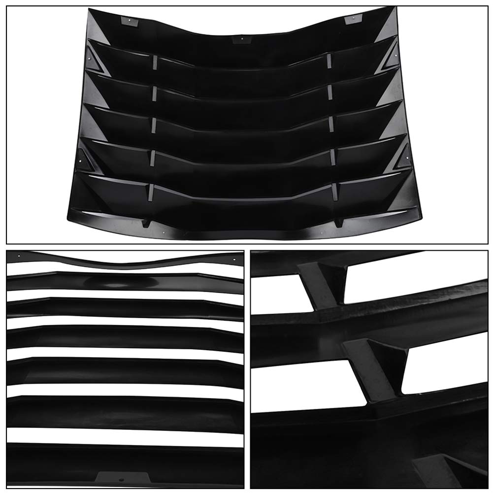 SCITOO Rear Window Louver for Dodge Charger 2011-2020 | Custom Fit Sun Shade & Style Upgrade | Perfect for Street Racing & Car Shows