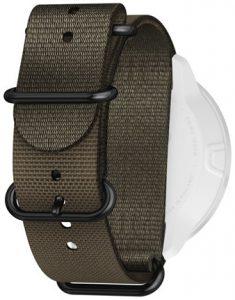 Suunto D5 Zulu Textile Scuba Diving Watch Band - Large Size, Stealth Black Color - Perfect for Professional Divers & Water Sports Enthusiasts