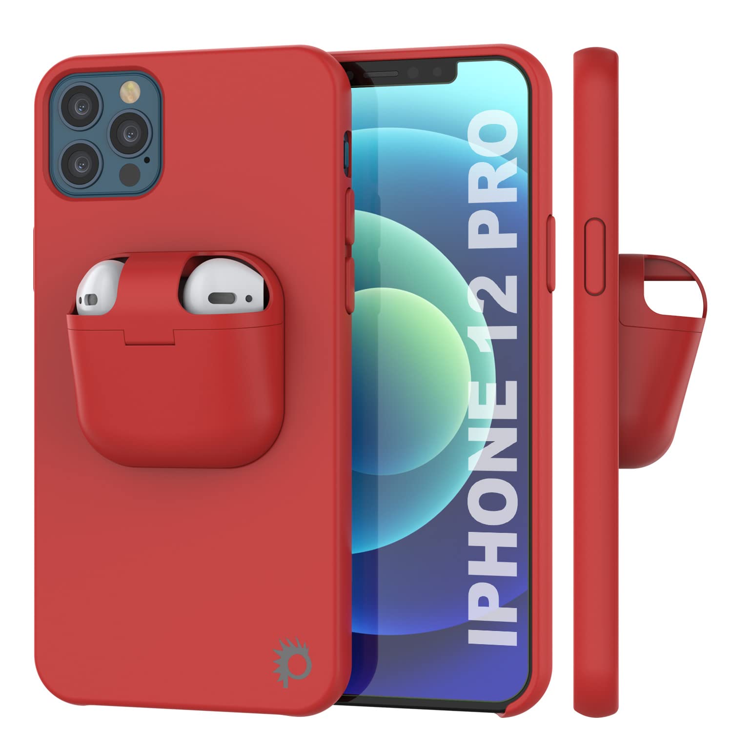 PunkCase 2-in-1 iPhone 12 Pro Case with AirPods Holder (6.1