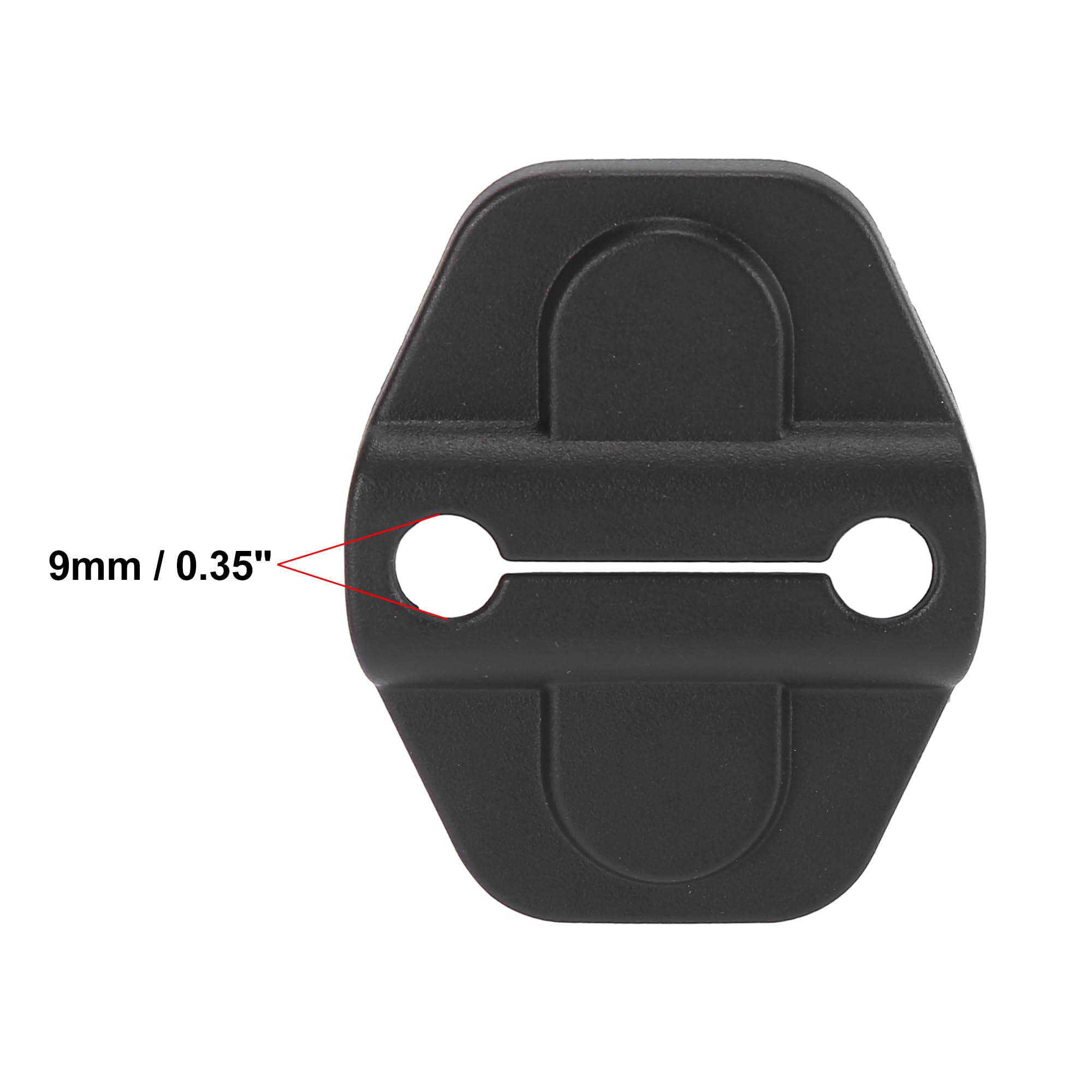 X AUTOHAUX 1 Set ABS Front Door Screw Protection Cover & Lock Decoration for Jeep Wrangler JL (2018-2021) - Durable Trim Accessories for Off-Road & Daily Driving Protection