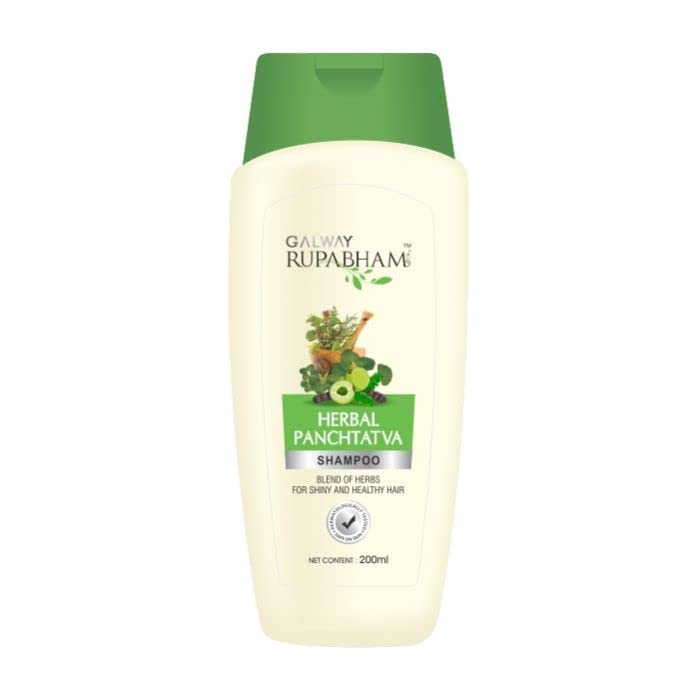 GALWAY Herbal Panchtatva Shampoo 200ml - Natural Hair Care for Dry & Damaged Hair - Perfect for Daily Use & Scalp Nourishment