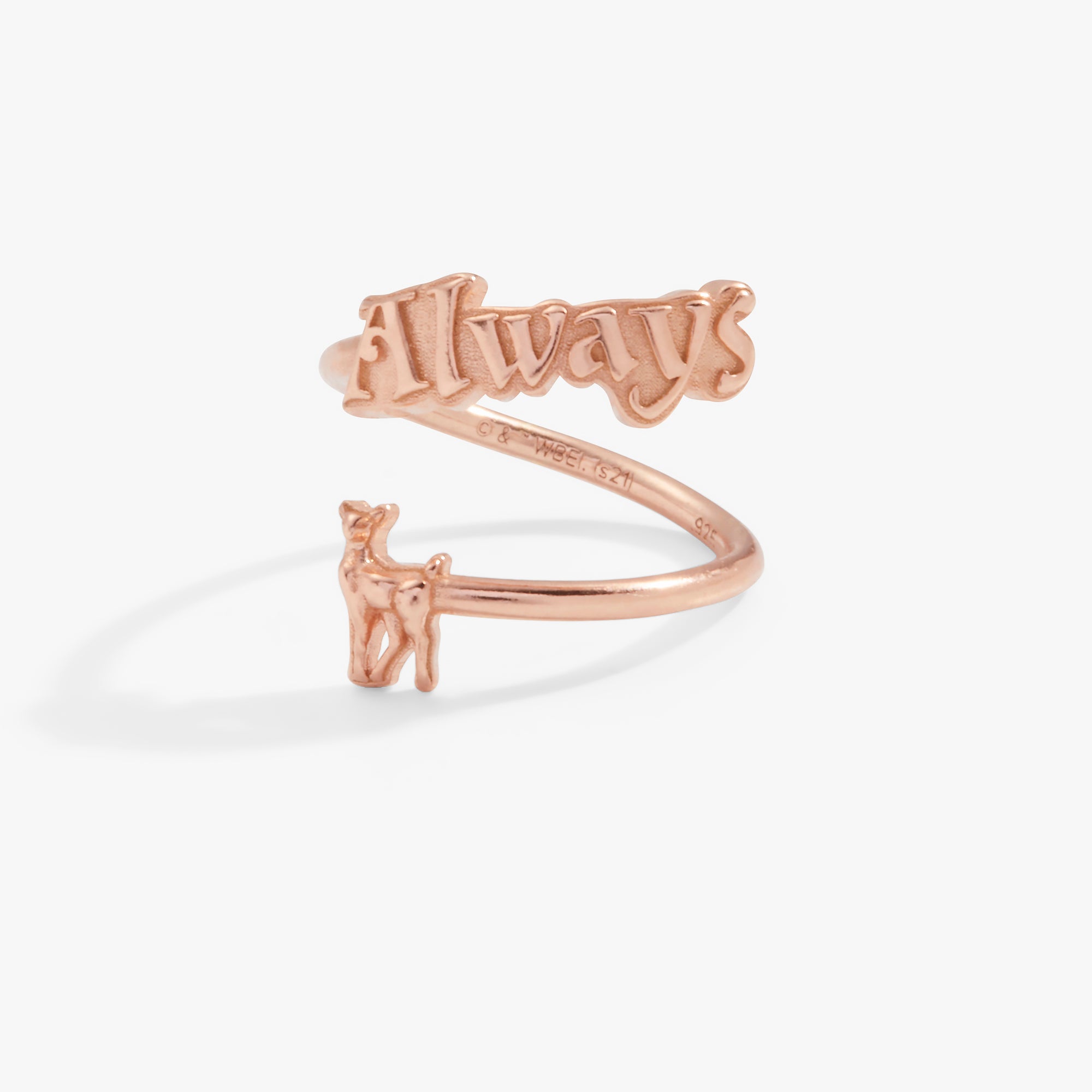 Harry Potter 'Always' Ring - Official Hogwarts Jewelry for Fans, Gift for Potterheads - Perfect for Cosplay, Halloween, and Collectors