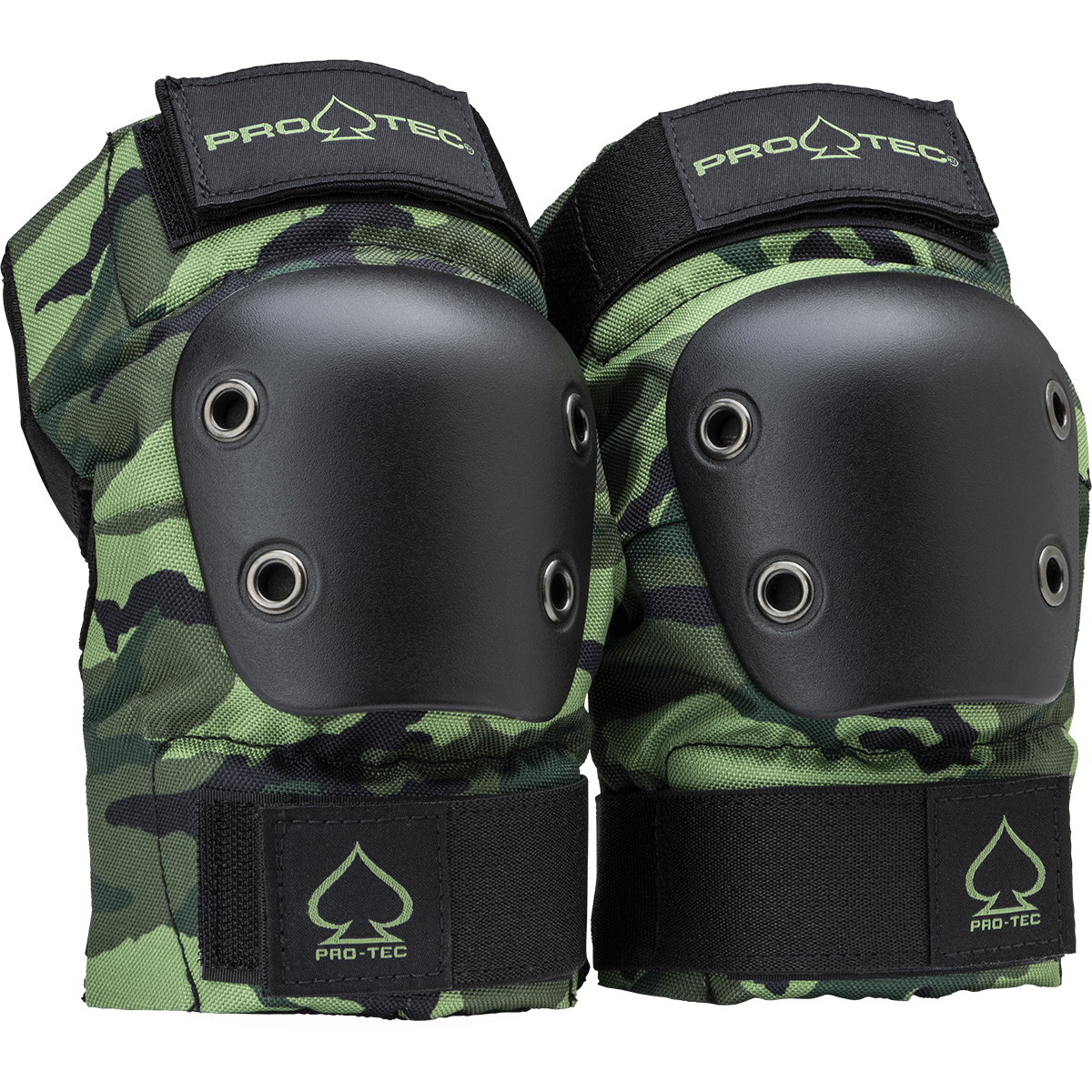 Protec Jr. Street Gear 3-Pack Protective Skateboarding Pads Set - Open Back Camo Design for Kids & Youth - Perfect for Skateboarding, Scootering & Rollerblading Safety