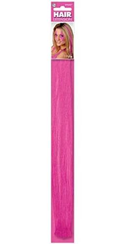 Long Pink Hair Extensions for Women - Clip-in Synthetic Hairpieces for Volume & Length - Perfect for Cosplay, Parties & Everyday Styling