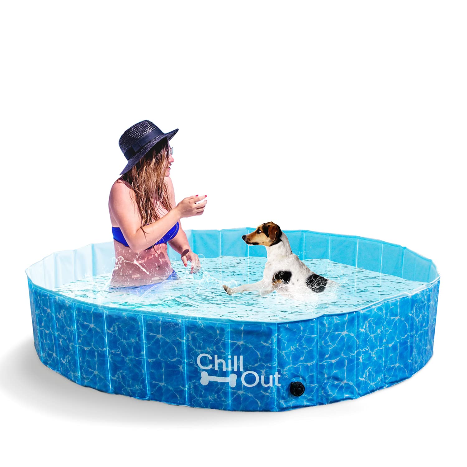ALL FOR PAWS Foldable Dog Swimming Pool - 48