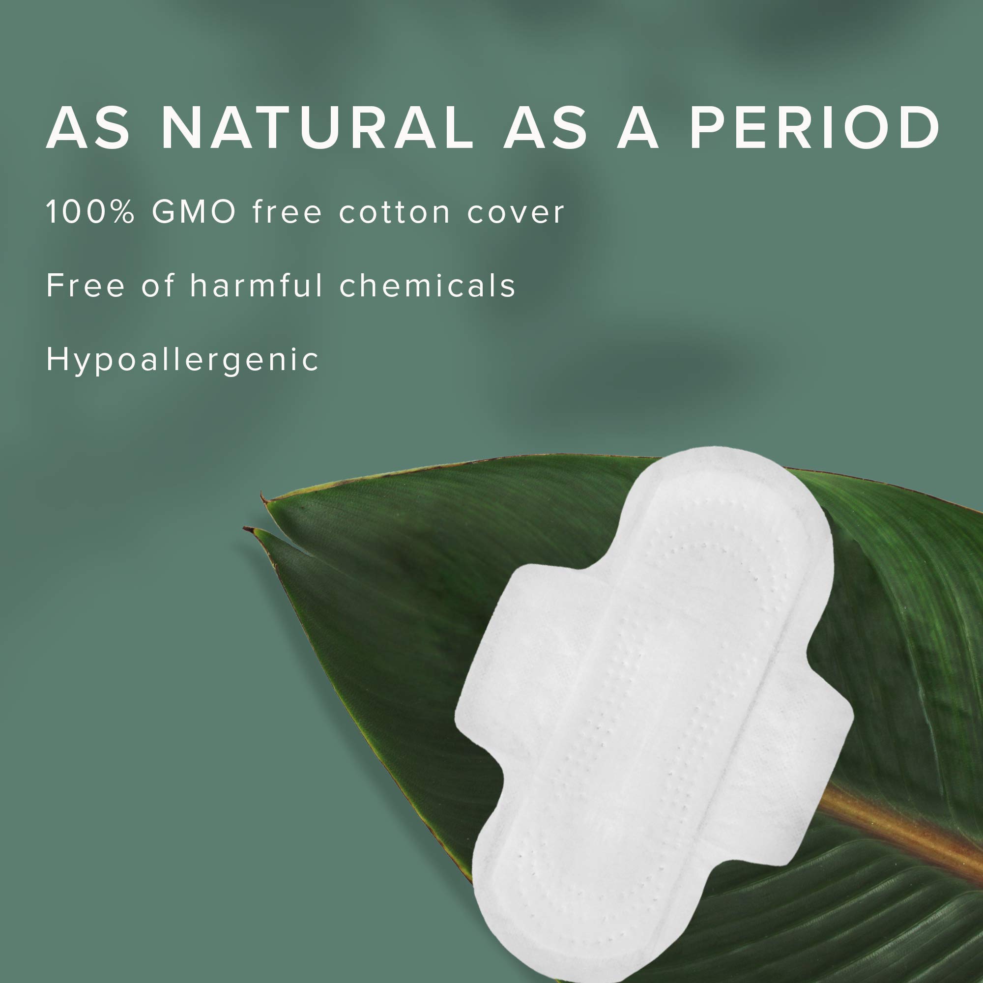 Veeda Natural Cotton Pads for Women - Ultra Thin Heavy Flow Sanitary Napkins with Wings - Hypoallergenic & Unscented Period Pads - Chlorine Free Feminine Hygiene Products (84 Count) - Perfect for Overnight Protection & Active Lifestyle