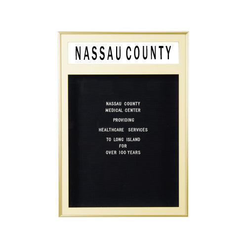 Stylish Metal Framed Letter Board with Swing Frames, Header & LED Lights - Perfect for Home Decor, Office Signage, and Wedding Displays