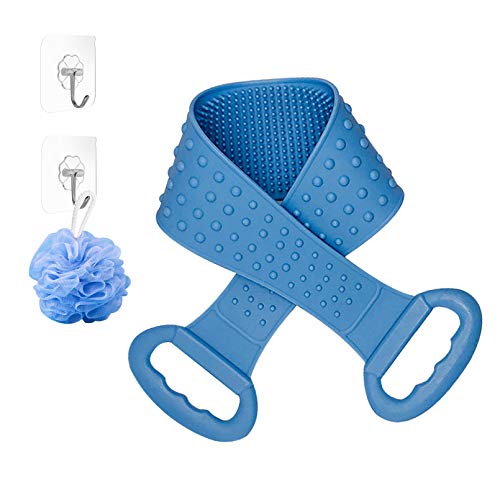 Silicone Body Brush for Bath & Back Scrubber - Exfoliating Massage & Skin Care | Shower & Spa Use