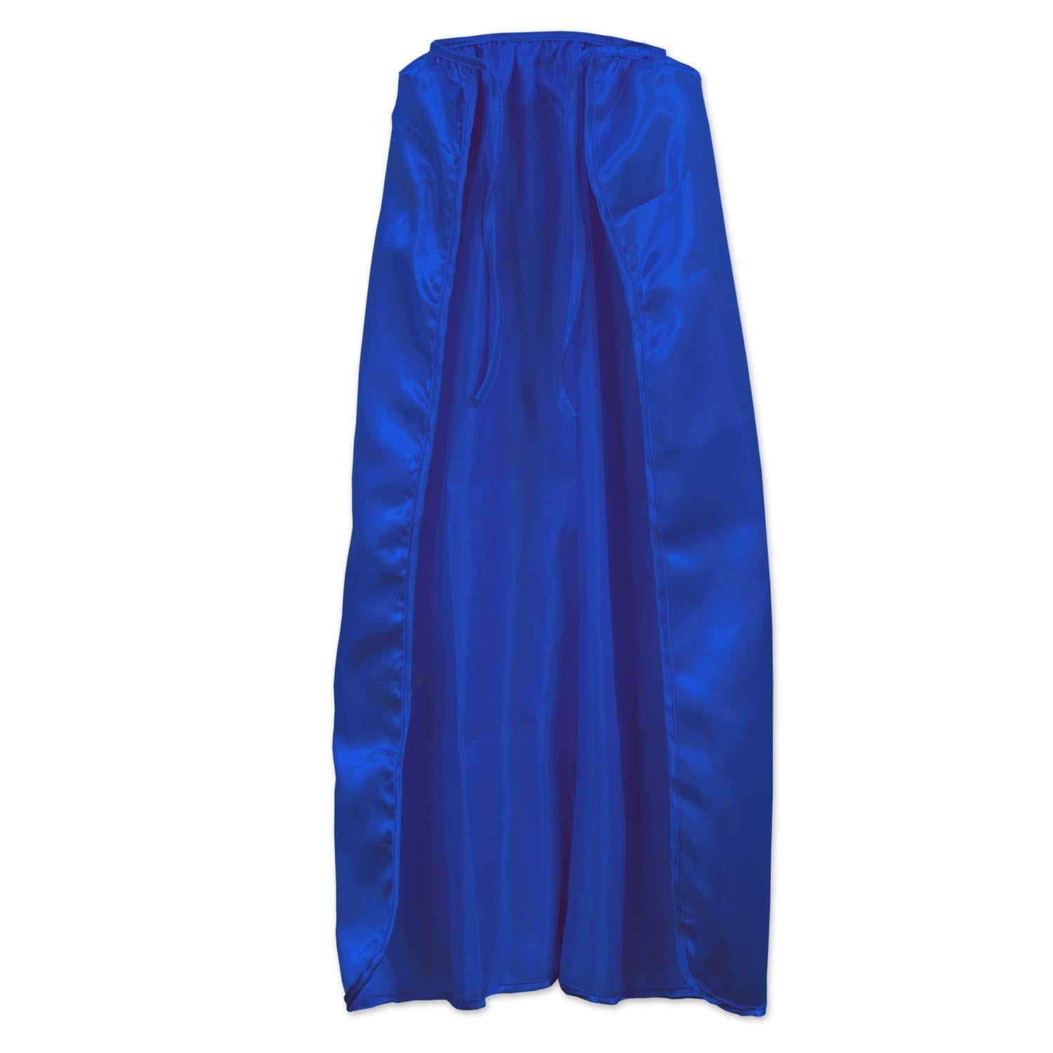 12 Pack Beistle Fabric Capes - Blue with String Tie Closure - Perfect for Halloween Costumes, Cosplay, and Themed Parties
