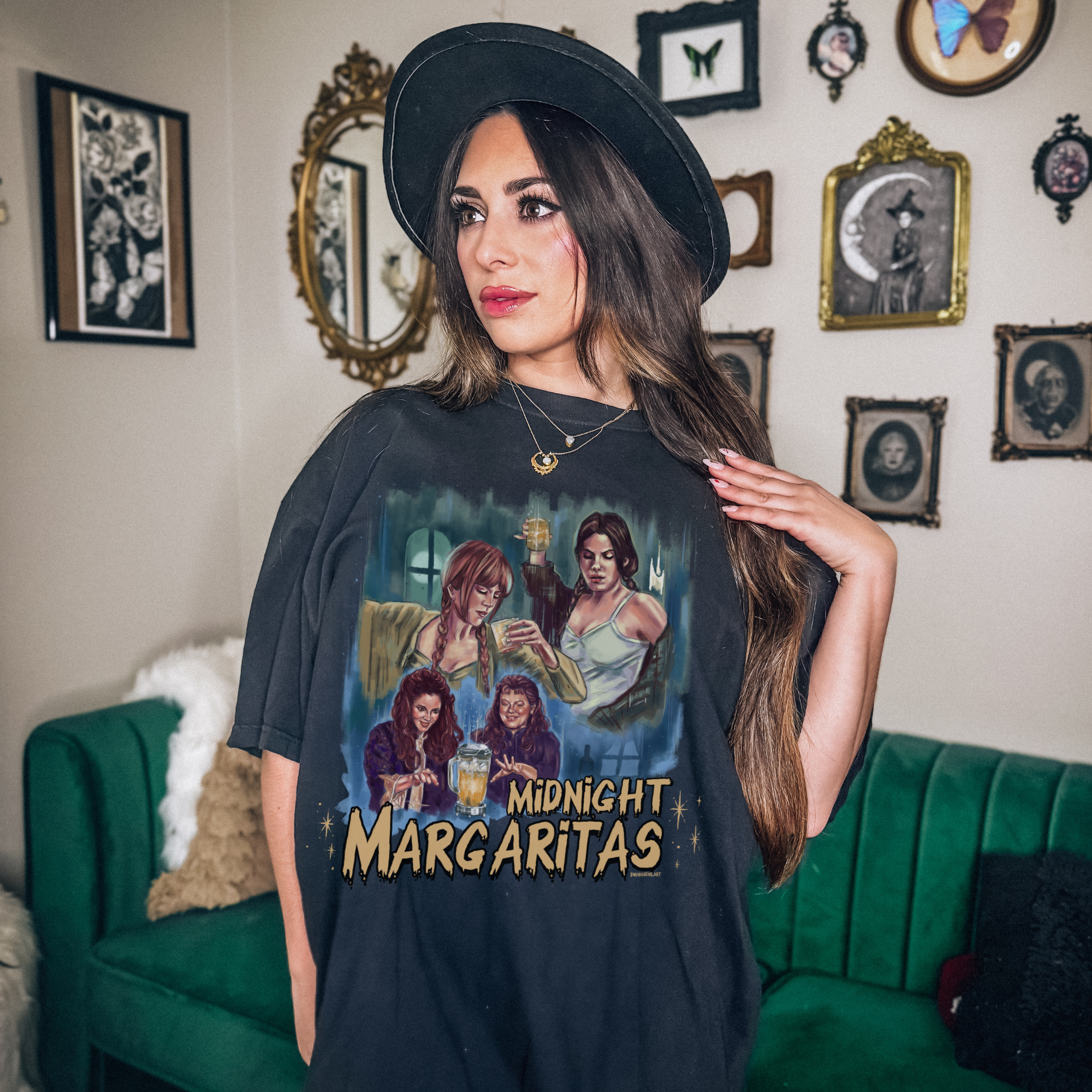 Midnight Margarita Shirt | Trendy Cocktail Party Top | Perfect for Girls' Night Out & Summer Vacations