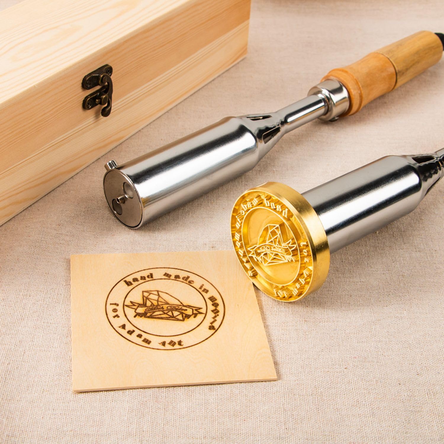 Custom Electric Branding Iron for Wood & Leather - 300W 110V Personalized Branding Tool (2.5