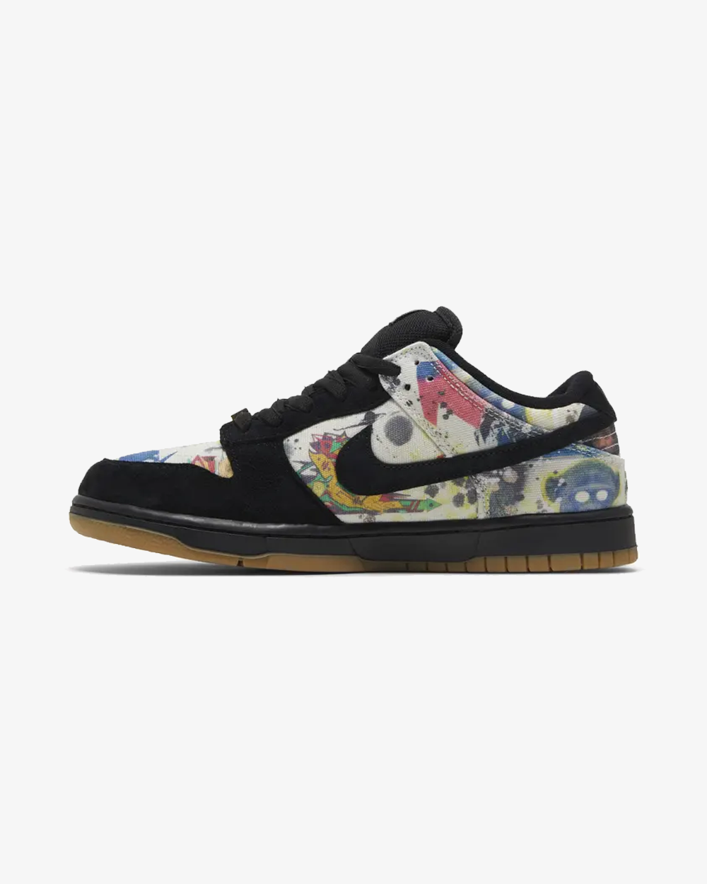 Nike x Supreme SB Dunk Low Rammellzee Sneakers - Limited Edition Collaboration for Skateboarding & Streetwear Fashion