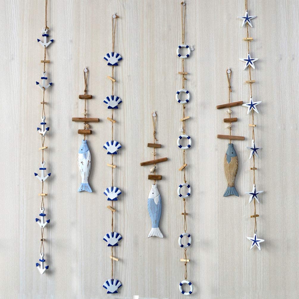 Healifty Wooden Photo Clips - 3 Strings Hanging Decor for Wall Display