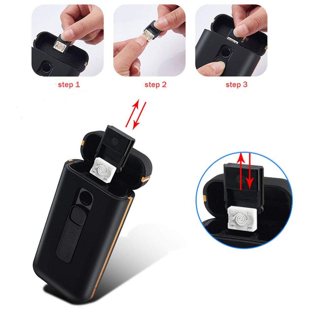 Rechargeable Flameless Windproof Electric Lighter & Cigarette Case Combo - Portable 20pcs 100s Slim Cigarettes Holder with USB Charging (Red) | Perfect for Travel, Camping, and Outdoor Smoking Accessories