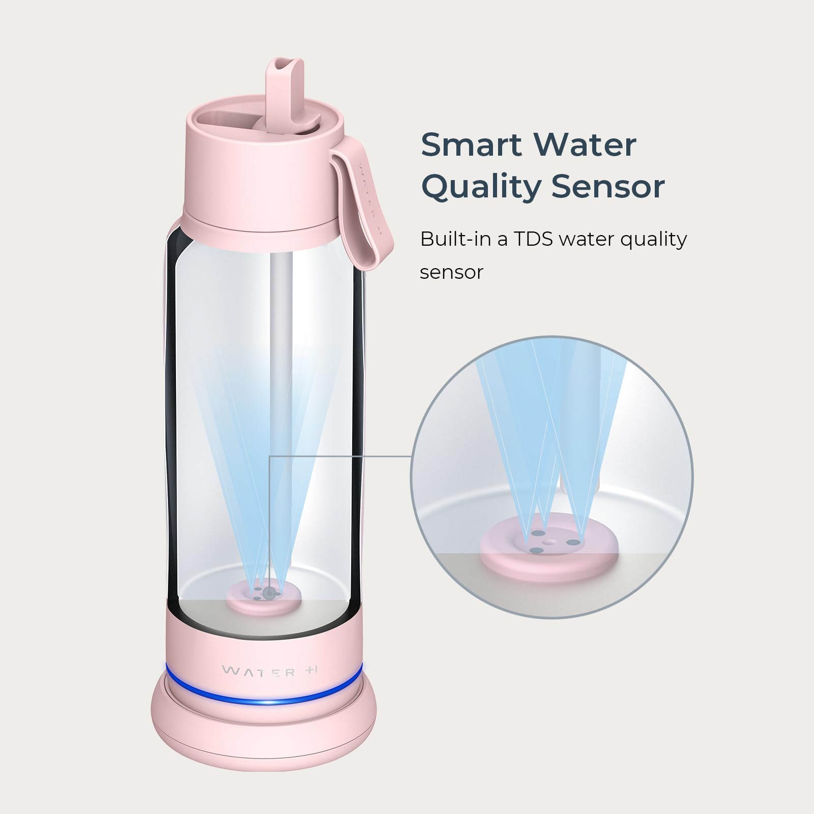 Vita Smart Water Bottle with Drink Reminder - 18oz BPA-Free Vacuum Insulated Bottle with Filter & Straw, Bluetooth Hydration Tracker - Perfect Gift for Fitness, Office & Outdoor Activities