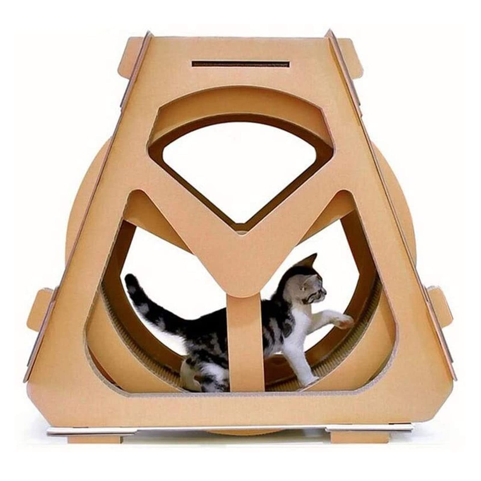 Premium Cat Exercise Wheel - Durable Pet Treadmill & Spinning Toy for Indoor Cats | Fun Climbing House & Fitness Equipment for Active Felines | Perfect for Small Apartments & Pet Playrooms