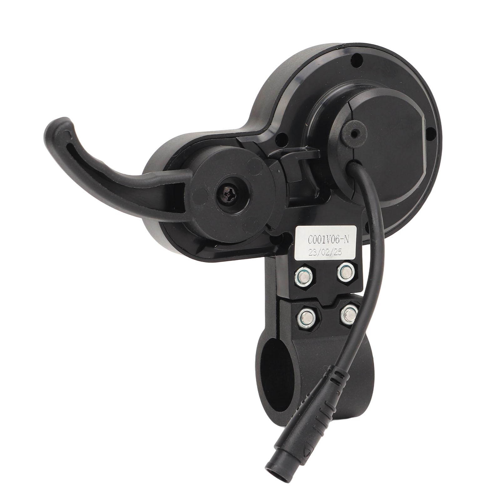 Fockety Electric Thumb Throttle with LCD Display - 6 Pin Connector for Kugoo M4 Scooter - Speed Gear & Power Mode Control - Perfect for Commuting & Urban Riding