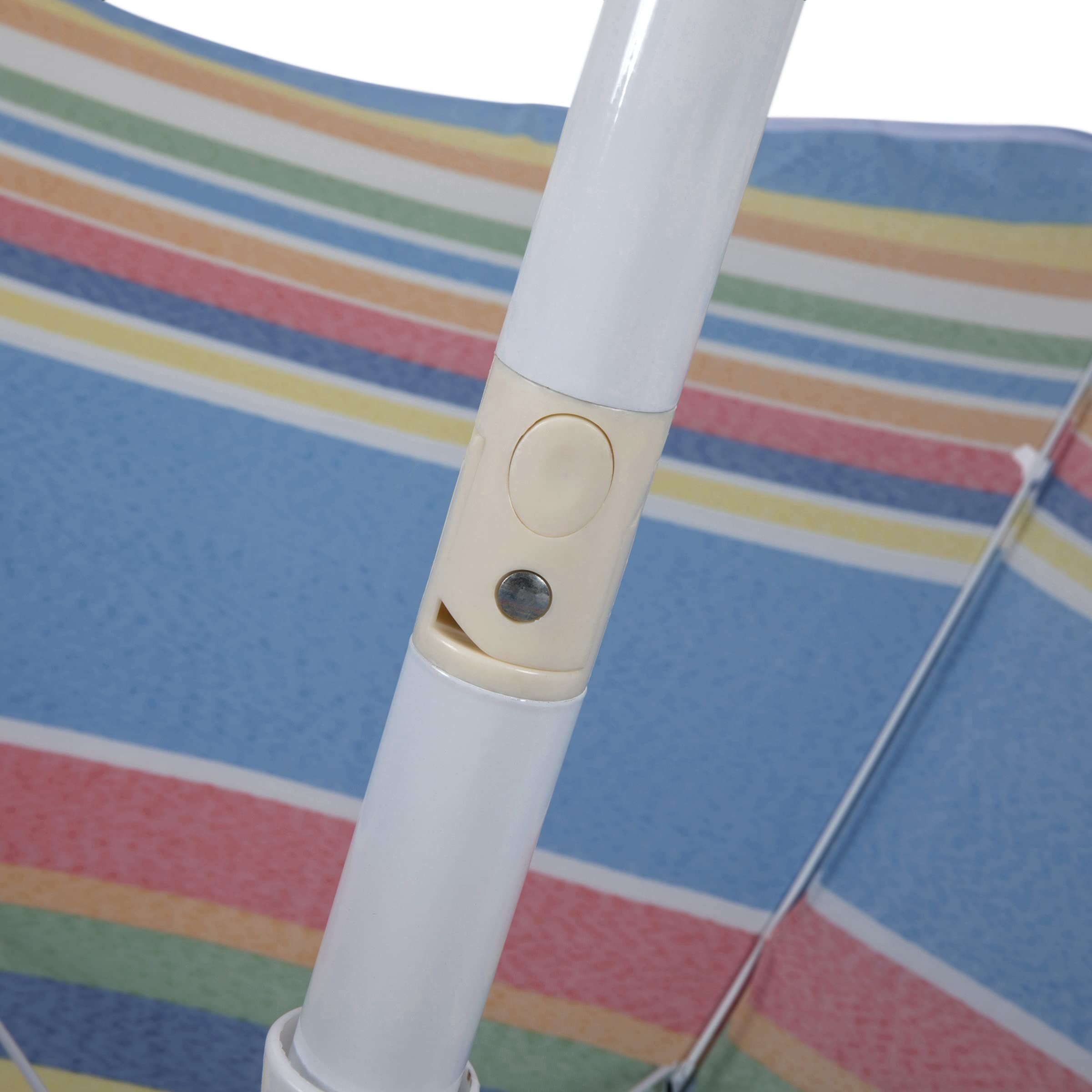 ONIVA by Picnic Time 5 Ft. Portable Beach Umbrella - Lightweight Adjustable Tilt Sun Shade with UPF 50+ UV Protection for Outdoor, Pool, Sand & Picnic Use