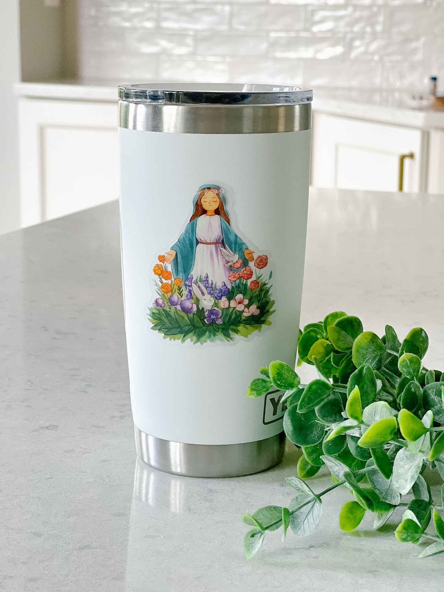 Mary's Garden Stickers - Waterproof Vinyl Decals for Laptops, Water Bottles & DIY Crafts - Perfect for Home Decor, Scrapbooking & Personalization