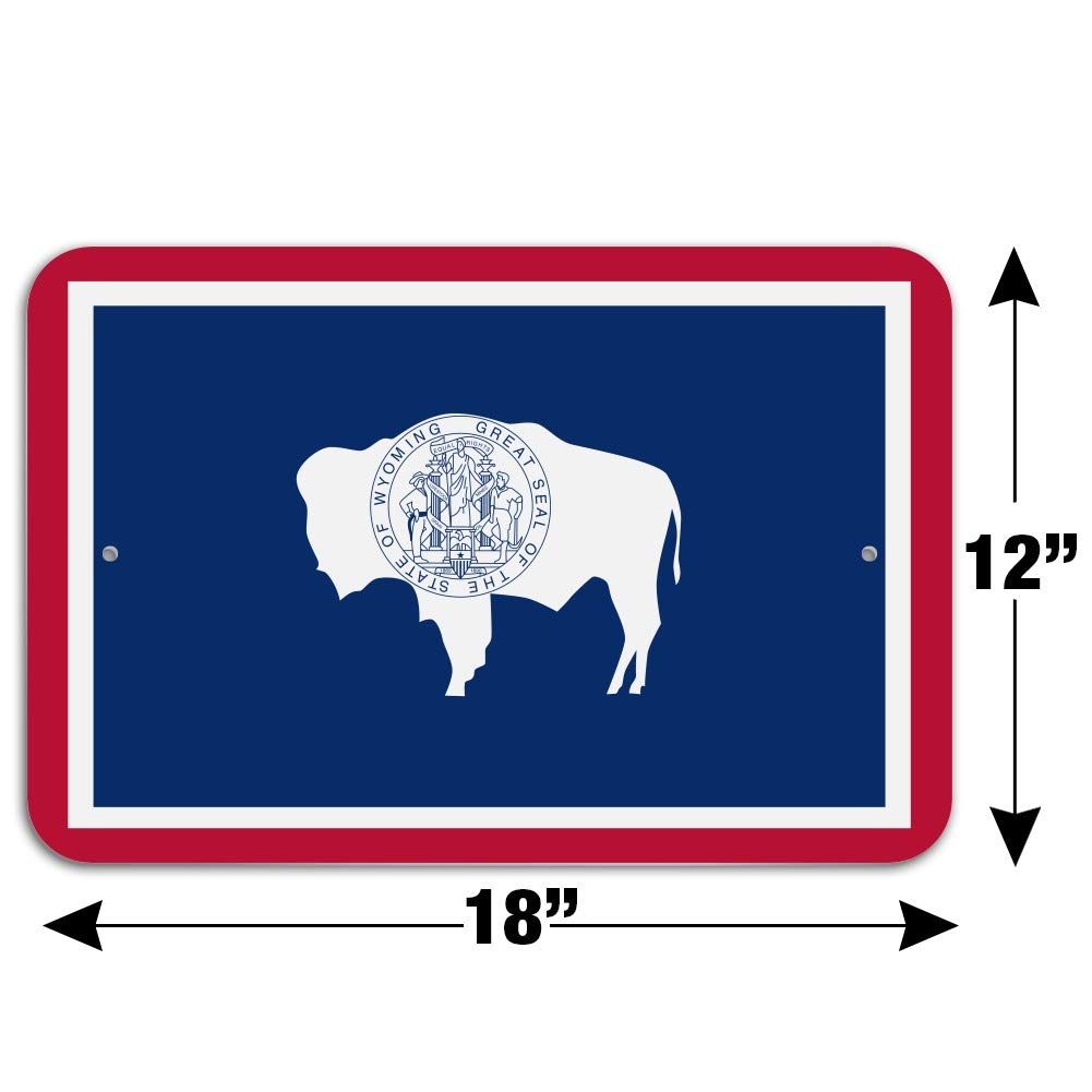 Wyoming State Flag Wall Decor - Premium Printed Canvas for Home, Office & Business - Perfect for Patriotic Displays & Western-Themed Rooms