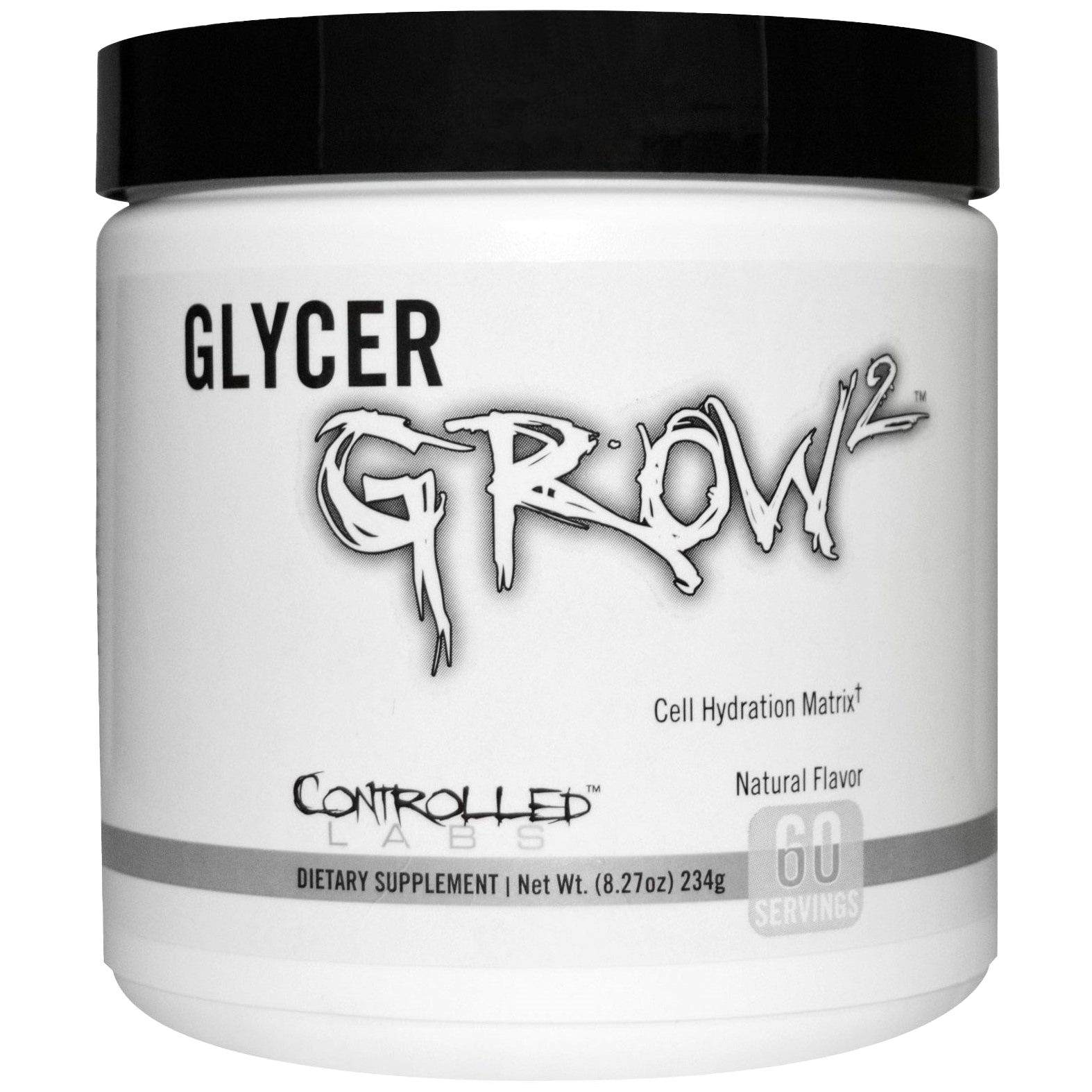 Controlled Labs GlycerGrow 2 - Unflavored Glycerol Powder (234g) for Workout Performance & Muscle Hydration | Pre-Workout Supplement for Athletes & Bodybuilders