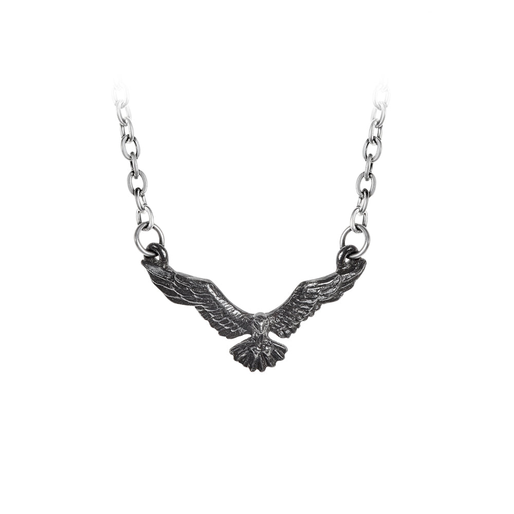 Great Raven Pendant - Handcrafted Gothic Jewelry for Men & Women | Perfect for Cosplay, Renaissance Fairs & Dark Fashion Accessories