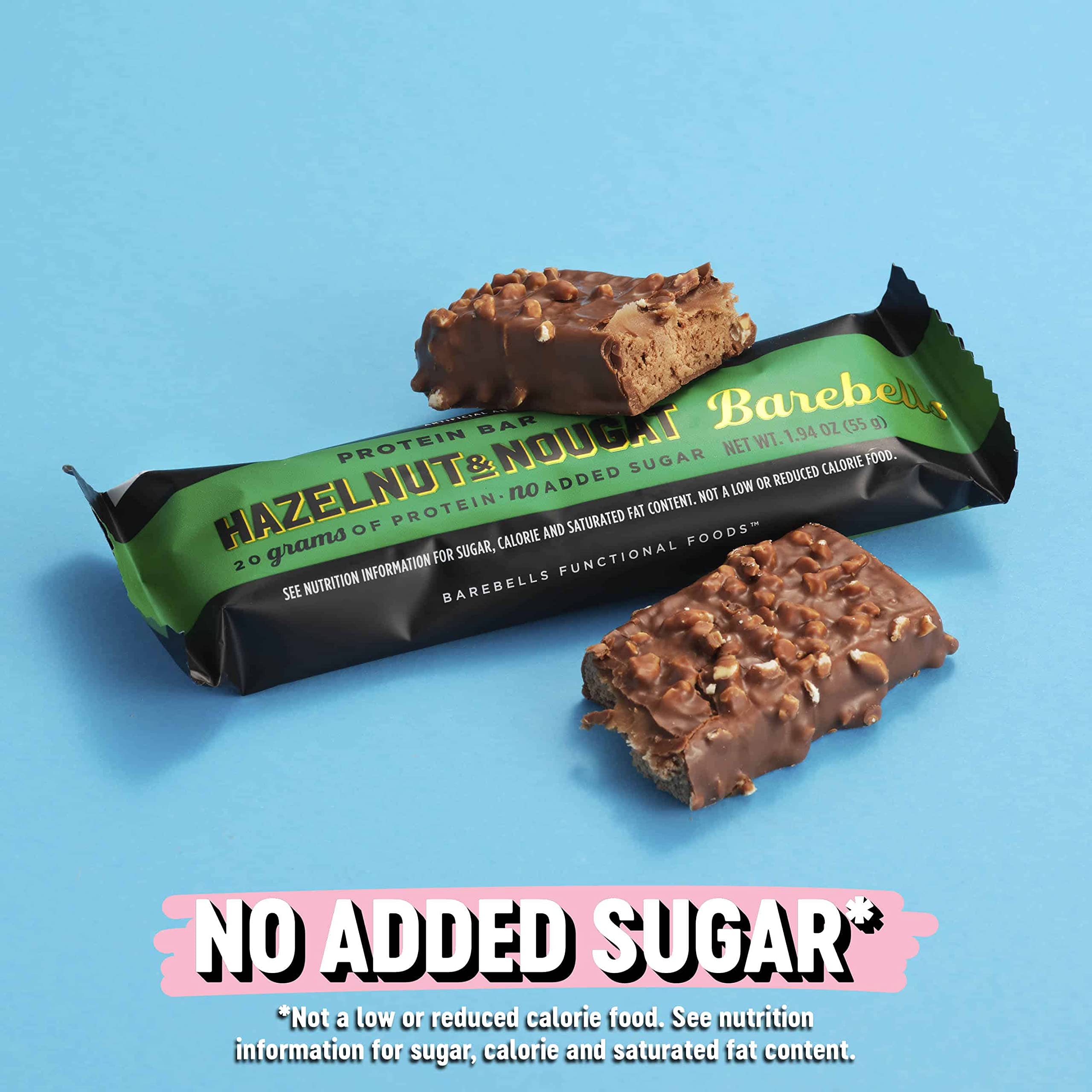 Barebells Protein Bars Hazelnut & Nougat - 12 Pack, 1.9oz Each - 20g High Protein, Low Sugar (1g) Chocolate Snack - Perfect for Gym, Hiking & On-the-Go Breakfast