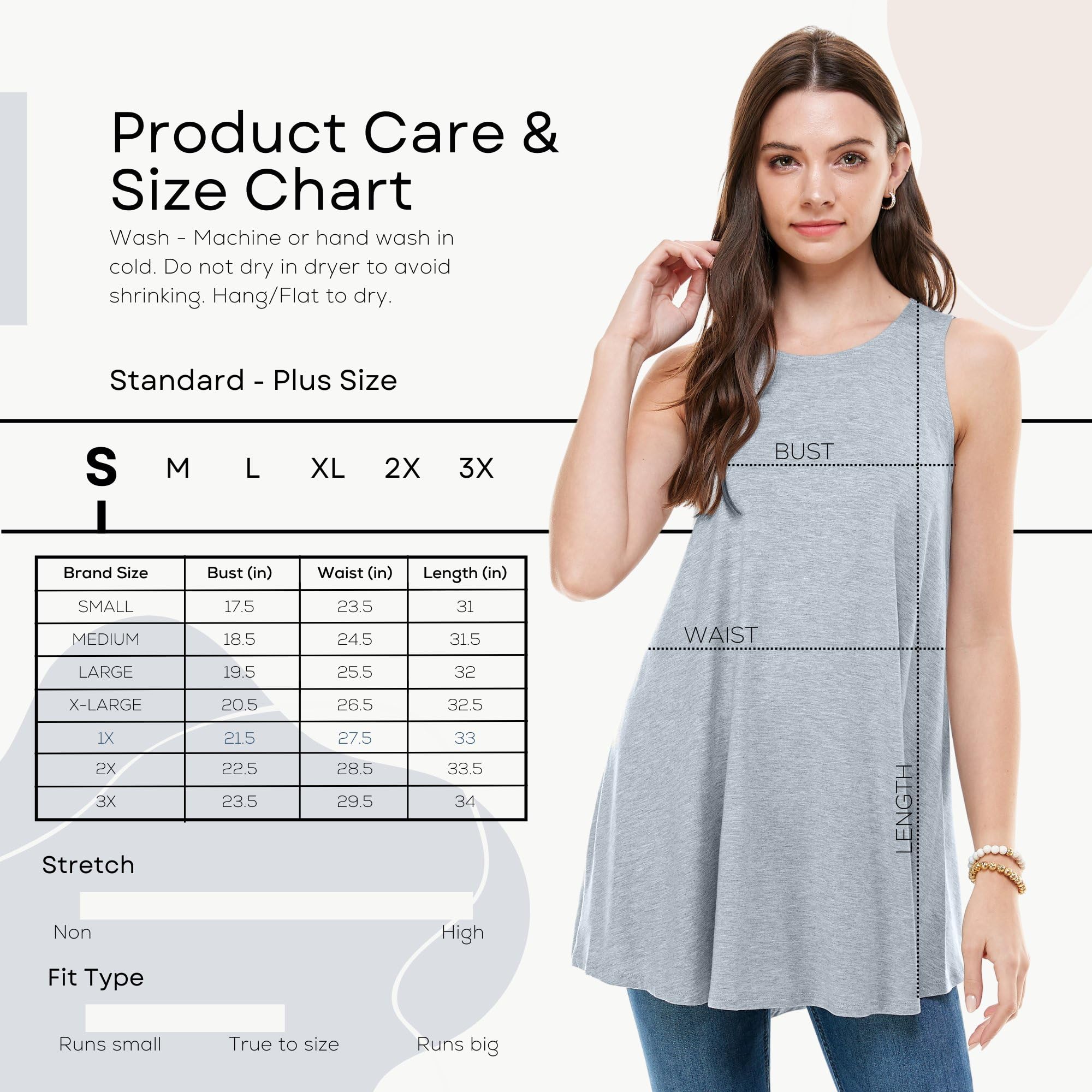 Azules Sleeveless Tunic Tops for Women - Loose Fit Summer Tank Tops, Flowy Dressy Blouses & Casual Shirts for Leggings | Perfect for Yoga, Beachwear & Everyday Outfits